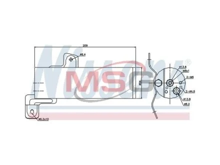 Осушувач кондиціонера для Mercedes NISSENS 95497 фото товару