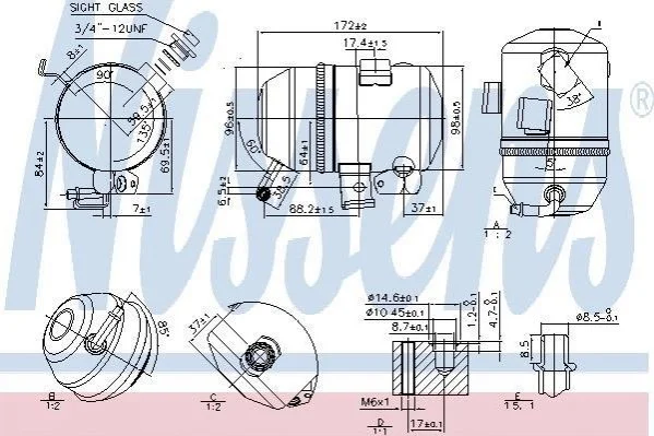 <strong>Осушувач NISSENS 95520 (фото 1)</strong>