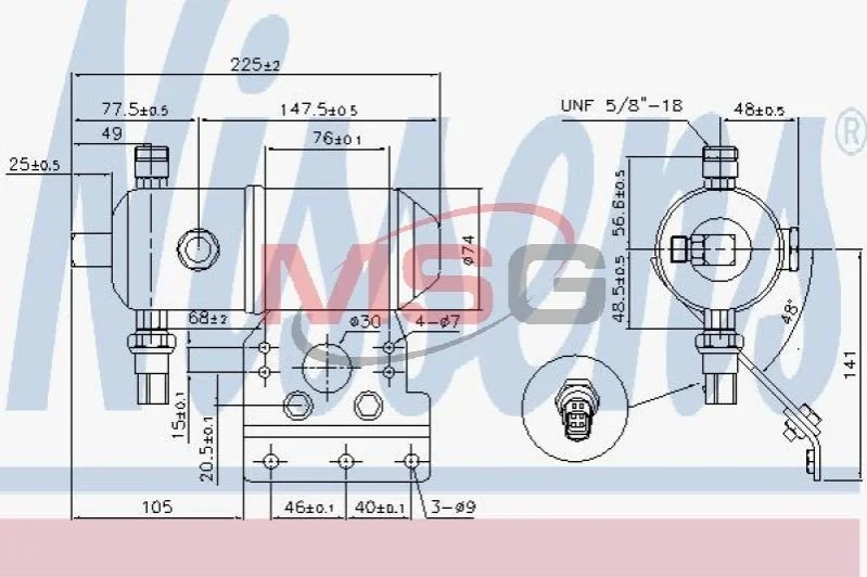 <strong>Осушувач NISSENS 95521 (фото 1)</strong>