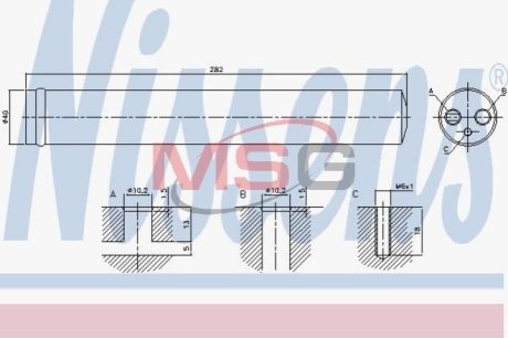 Осушитель NISSENS 95525 фото товара