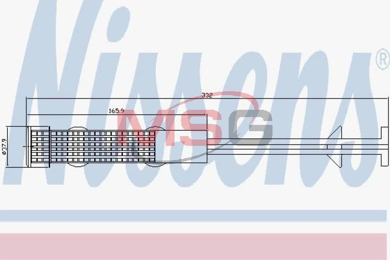 <strong>Осушувач кондиціонера NISSENS 95599 (фото 1)</strong>