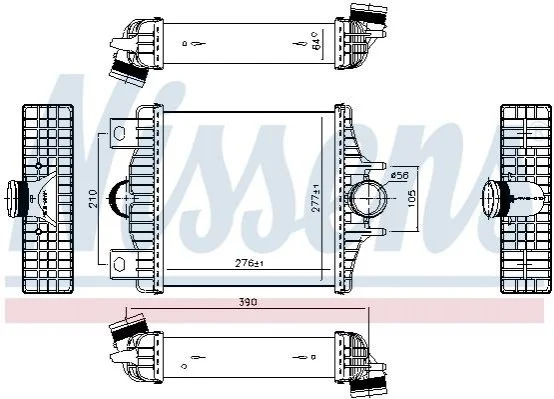 <strong>Радіатор наддуву NISSENS 961427 (фото 1)</strong>