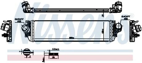 FORD Інтеркулер FOCUS IV 1.0, 1.5 18- для NISSENS 961504 фото товару