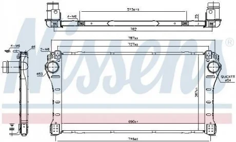 Інтеркулер для NISSENS 96401 фото товару