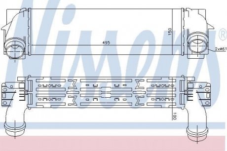 Радиатор наддува NISSENS 96439 фото товара