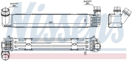 Радіатор наддуву NISSENS 96543 фото товару