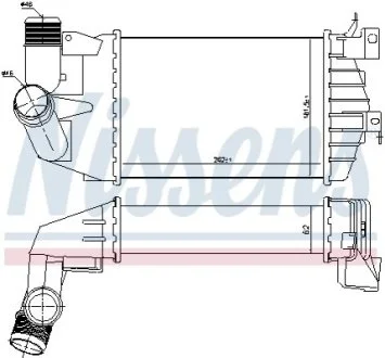 Інтеркулер для Opel, Vauxhall NISSENS 96587 фото товару