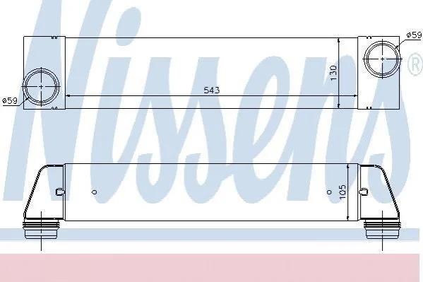 <strong>Інтеркулер NISSENS 96657 (фото 1)</strong>