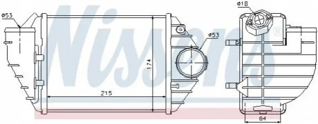 Радиатор для NISSENS 96690 фото товара