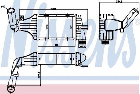 Купить OPEL Інтеркулер Astra G, Zafira A 1.7/2.0CDTI/DTI 99- NISSENS 96788 по низкой цене в Украине (фото 1)