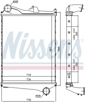 <strong>Интеркулер NISSENS 97006 (фото 1)</strong>