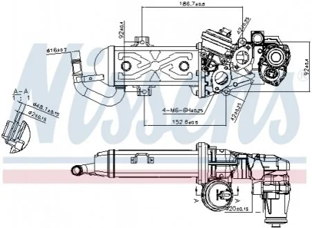 Клапан рециркуляции ВГ (EGR) для Volkswagen, Seat, Audi, Skoda NISSENS 98178 фото товара