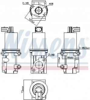 Клапан рециркуляціі ВГ (EGR) для Ford, Fiat, Citroen, Peugeot, Land Rover NISSENS 98193 фото товару
