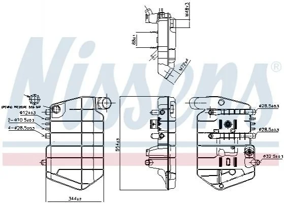 <strong>Компенсаційний бак, охолоджуюча рідина NISSENS 996042 (фото 1)</strong>