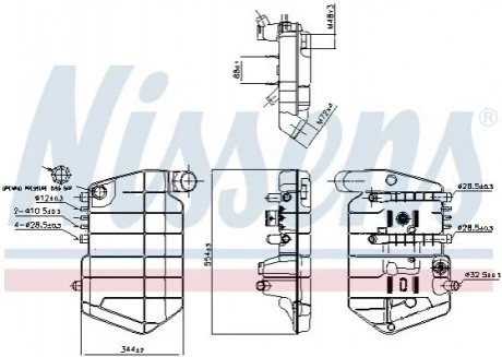 Компенсаційний бак, охолоджуюча рідина для NISSENS 996042 фото товару