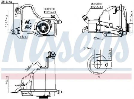 Бачок розширювальний для BMW NISSENS 996153 фото товару