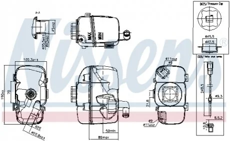 Бачок розширювальний для Volvo NISSENS 996181 фото товару