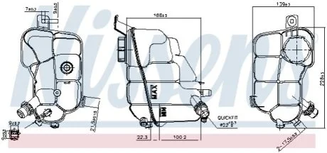Бачок компенсаційний First Fit для Volvo, Land Rover NISSENS 996257 фото товару