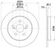 <strong>Диск гальмівний задний Toyota Prius 1.8 hybrid (09-), Verso 1.3, 1.4 (10-) NISSHINBO Nisshinbo ND1012K (фото 1)</strong>