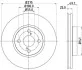 <strong>Диск гальмівний передній Toyota Corolla 1.4, 1.8, 2.0 (04-07) NISSHINBO Nisshinbo ND1016K (фото 1)</strong>