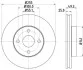 <strong>Диск гальмівний передній Toyota Corolla 1.4, 1.6, 1.8 (00-06)/ BYD 1.5, 1.6 (05-) NISSHINBO Nisshinbo ND1017K (фото 1)</strong>