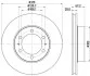<strong>Диск гальмівний передній Toyota Land Cruiser 3.0, 4.0 diz (04-10) NISSHINBO Nisshinbo ND1034K (фото 1)</strong>