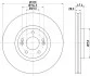 <strong>Диск гальмівний передний Hyundai i40/Kia Optima 1.6, 1.7, 2.0 (11-) NISSHINBO Nisshinbo ND6073K (фото 1)</strong>