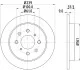 <strong>Диск гальмівний задний Honda Jazz 1.3, 1.4, 1.5 (08-) NISSHINBO Nisshinbo ND8033K (фото 1)</strong>