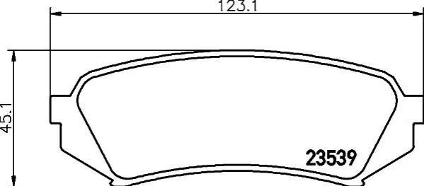 <strong>Колодки гальмівні дискові задні Toyota Land Cruiser 100 4.2, 4.7 (98-) NISSHINBO Nisshinbo NP1029 (фото 1)</strong>