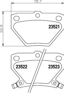 <strong>Колодки гальмівні дискові задні Toyota Yaris, Corolla 1.3, 1.4, 1.5, 1.6 (01-05) NISSHINBO Nisshinbo NP1032 (фото 1)</strong>