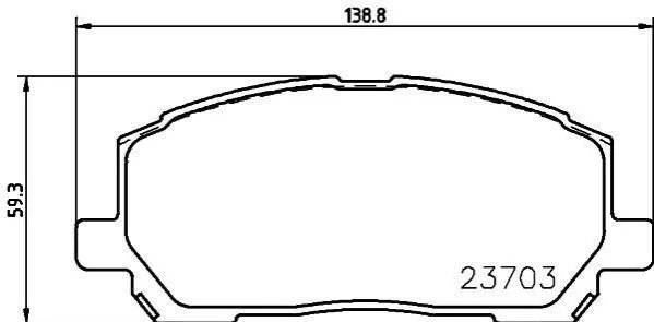 <strong>Колодки гальмівні дискові передні Lexus RX 300 3.0 (00-03) NISSHINBO Nisshinbo NP1041 (фото 1)</strong>