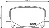 <strong>Колодки гальмівні дискові передние Lexus RX 300(00-03)/Toyota Camry 2.4, 3.0 (01-06) NISSHINBO Nisshinbo NP1065 (фото 1)</strong>