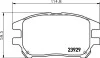 <strong>Колодки гальмівні дискові передні Lexus RX 300 (00-03) NISSHINBO Nisshinbo NP1076 (фото 1)</strong>