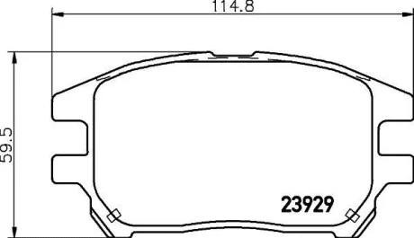 Колодки гальмівні дискові передні Lexus RX 300 (00-03) NISSHINBO для Nisshinbo NP1076 фото товару