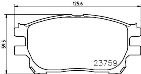 Колодки гальмівні дискові передние Toyota Previa 2.0, 2.4 (00-06) NISSHINBO для Nisshinbo NP1123 фото товару