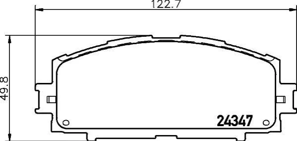 <strong>Колодки гальмівні дискові передние Toyota Yaris 1.3, 1.5 (12-) NISSHINBO Nisshinbo NP1128 (фото 1)</strong>