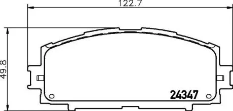 Колодки гальмівні дискові передние Toyota Yaris 1.3, 1.5 (12-) NISSHINBO для Nisshinbo NP1128 фото товару