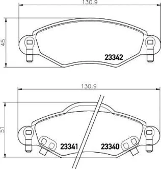 Колодки гальмівні дискові передние Toyota Yaris 1.0, 1.3, 1.5 (01-05) NISSHINBO для Nisshinbo NP1130 фото товару