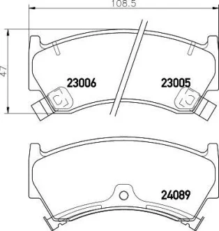 Колодки гальмівні дискові передние Nissan Almera 1.4, 1.6 (95-00) NISSHINBO для Nisshinbo NP2007 фото товару
