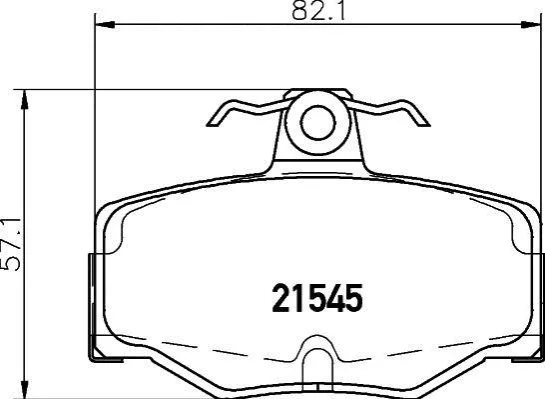 <strong>Колодки гальмівні дискові задні Nissan Almera 1.5, 2.2 (03-) NISSHINBO Nisshinbo NP2050 (фото 1)</strong>