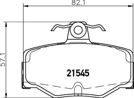 Колодки гальмівні дискові задні Nissan Almera 1.5, 2.2 (03-) NISSHINBO для Nisshinbo NP2050 фото товару