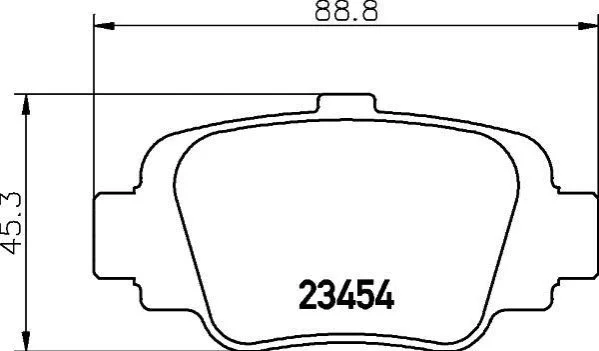<strong>Колодки гальмівні дискові задні Nissan Micra 1.0, 1.3 (92-00) NISSHINBO Nisshinbo NP2066 (фото 1)</strong>