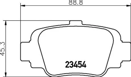 Колодки гальмівні дискові задні Nissan Micra 1.0, 1.3 (92-00) NISSHINBO для Nisshinbo NP2066 фото товару