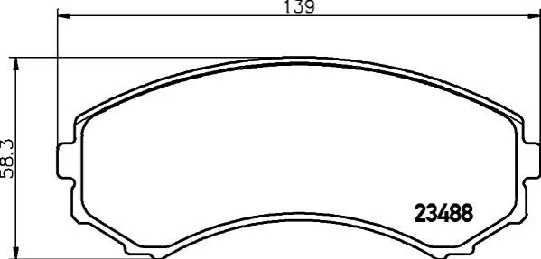 <strong>Колодки гальмівні дискові передні Strong Ceramic Mitsubishi Pajero 2.5, 3.2, 3.8 (06-) NISSHINBO Nisshinbo NP3006SC (фото 1)</strong>