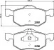 <strong>Колодки гальмівні дискові передние Mazda Tribute 2.0, 3.0 (06-08)/Ford KA 1.2, 1.3 (08-) NISSHINBO Nisshinbo NP5028 (фото 1)</strong>