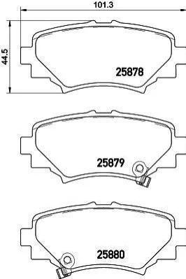 <strong>Колодки гальмівні дискові Mazda 3 (BM, BN) (13-) NISSHINBO Nisshinbo NP5035 (фото 1)</strong>