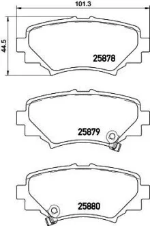 Колодки гальмівні дискові Mazda 3 (BM, BN) (13-) NISSHINBO для Nisshinbo NP5035 фото товару
