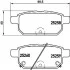 <strong>Колодки гальмівні дискові задние Suzuki Swift 1.2, SX-4 1.6 (10-) NISSHINBO Nisshinbo NP9016 (фото 1)</strong>