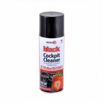 Поліроль панелі приладів BLACK Cockpit Cleaner 200ml, полуниця NOWAX NX00204 фото товару