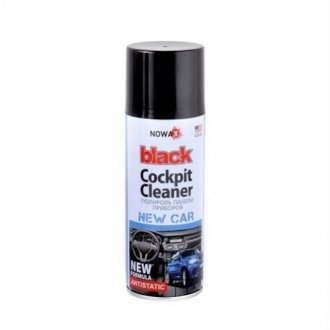 Поліроль панелі приладів BLACK Cockpit Cleaner 200ml, нова машина NOWAX NX00205 фото товару